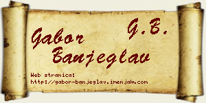 Gabor Banjeglav vizit kartica